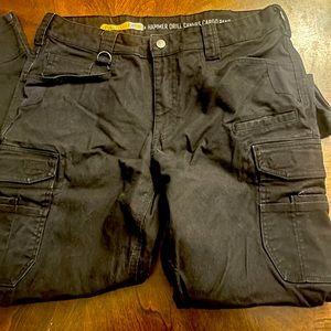 Mens Black Noble outfitter utility work jeans size 36/32